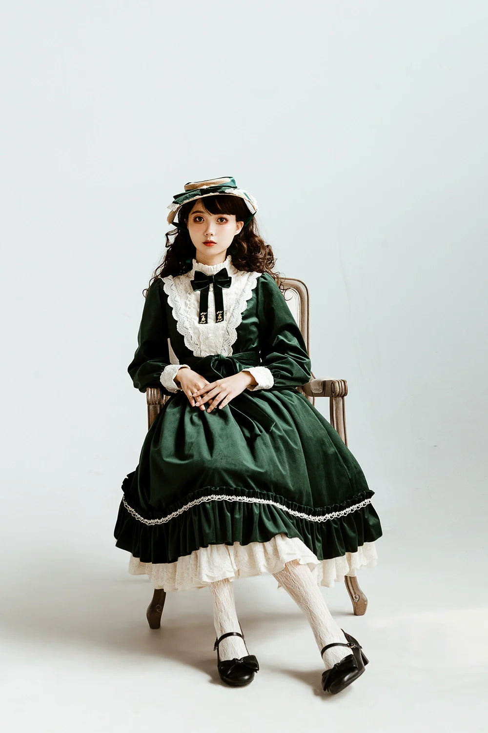 Vintage Elegant Velvet OP Dress - image 52