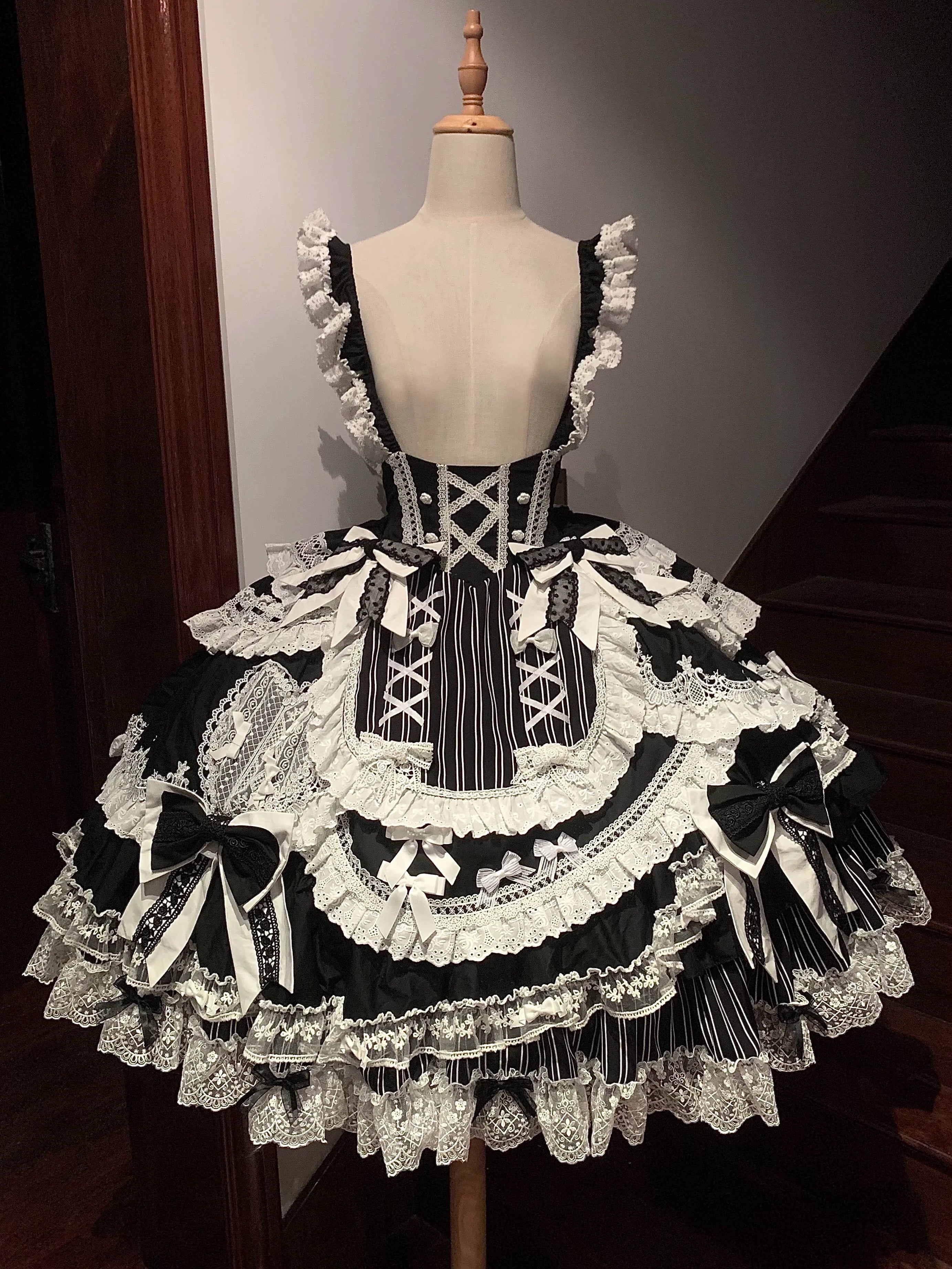 Vintage Lolita Dress Set, Cotton Shirt - image 24