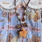 Sweet Cookie Charm Set - Kawaii Lolita Necklace and Hairclip - image 5