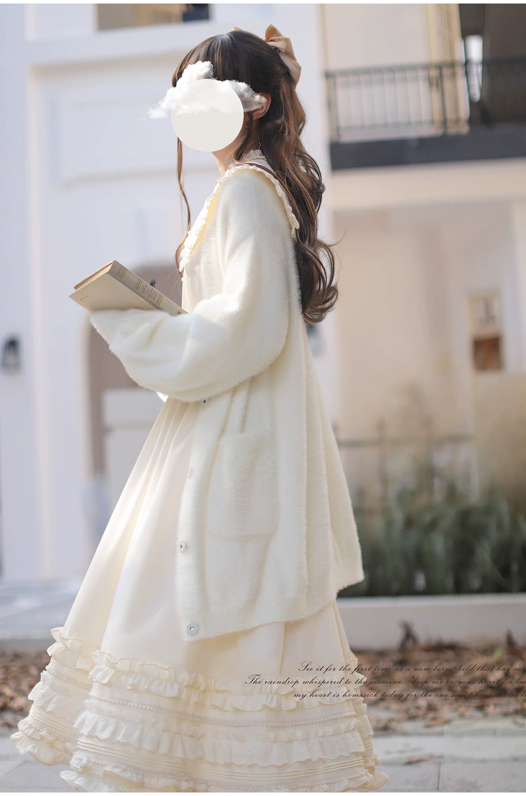Wind Kiss Tulip - Classic Lolita OP Elegant Lolita Cardigan and Accessories - image 15