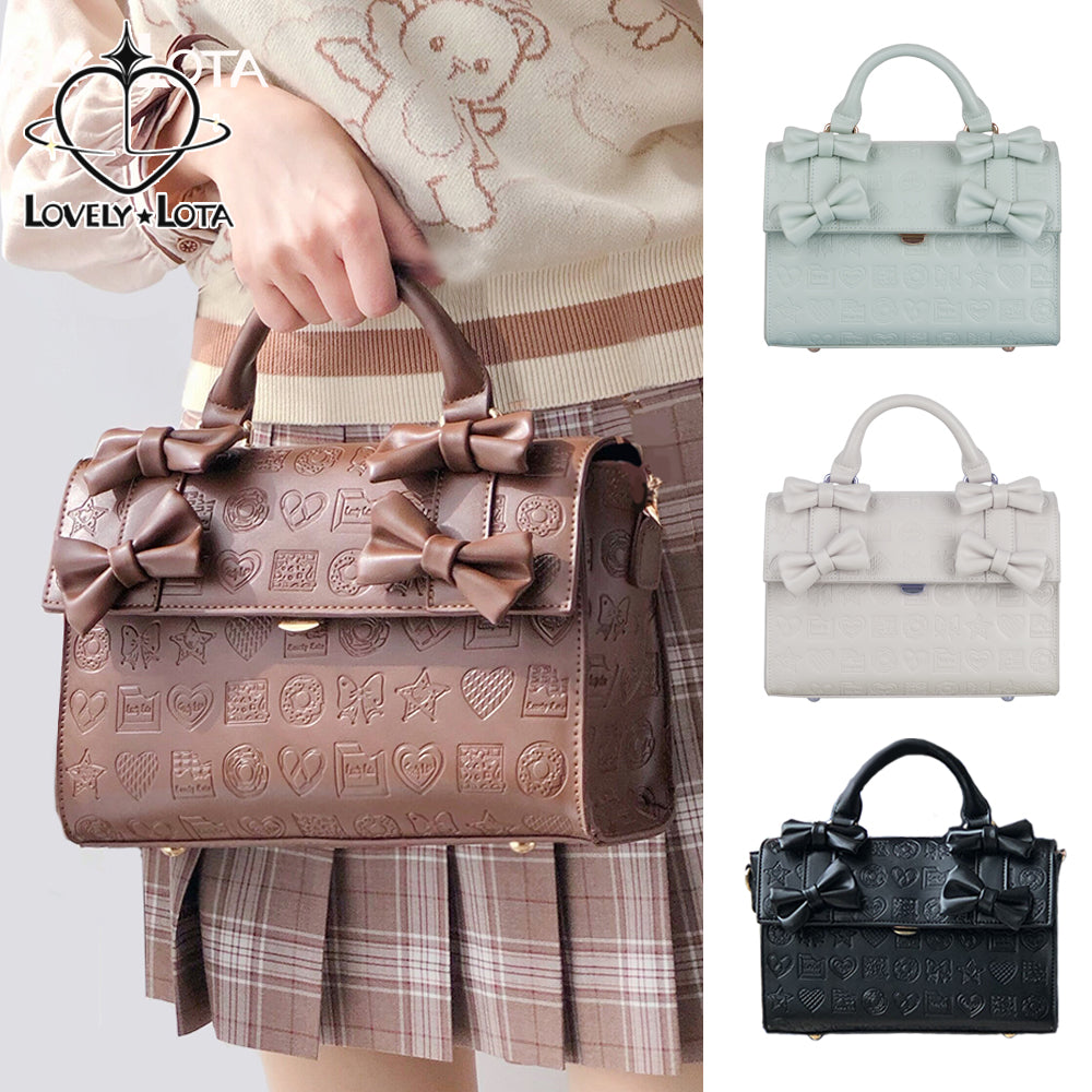 Sweet Heart Embossed Chocolate Lolita Bag - image 2