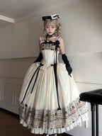 Letter from London White Newspaper Print Classic Lolita JSK Dress - image 9