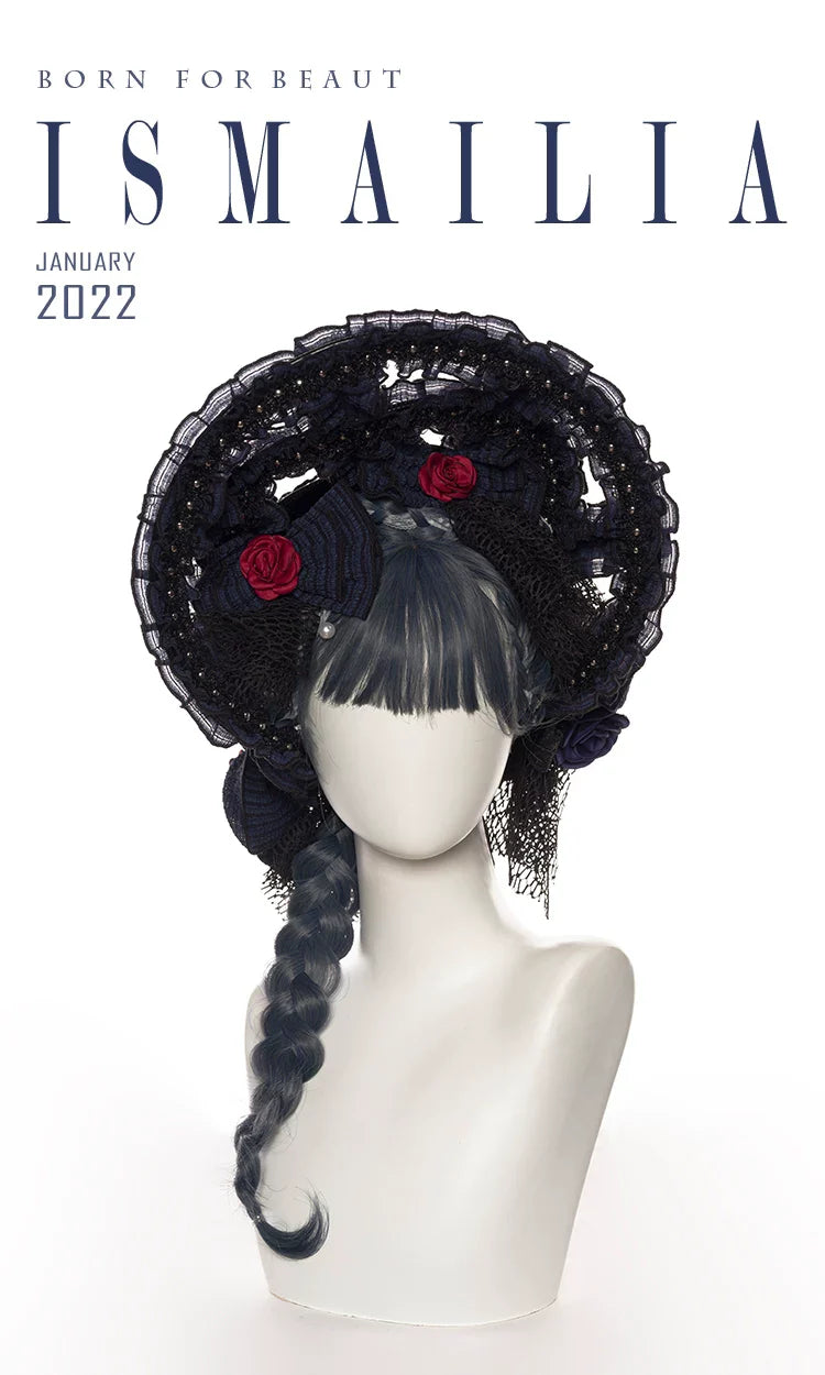 Ismailia - Gothic Lolita JSK Dress, Lace & Rose and Accessories - image 24
