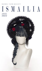 Ismailia - Gothic Lolita JSK Dress, Lace & Rose and Accessories - image 24