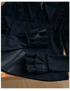 The Vow - Solid Lolita Sweater, Juliet Sleeve, Pointed Collar - image 10