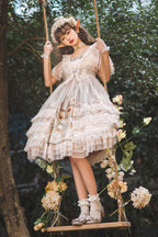 Flower and Letter - Classic Lolita JSK Dress - image 3