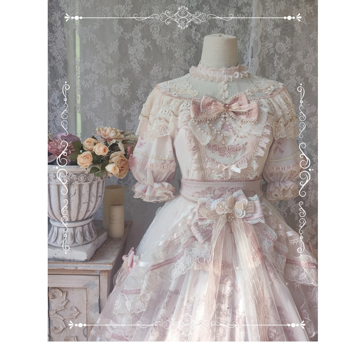 Sunset Realm Lolita Bride Gorgeous OP FS - image 38