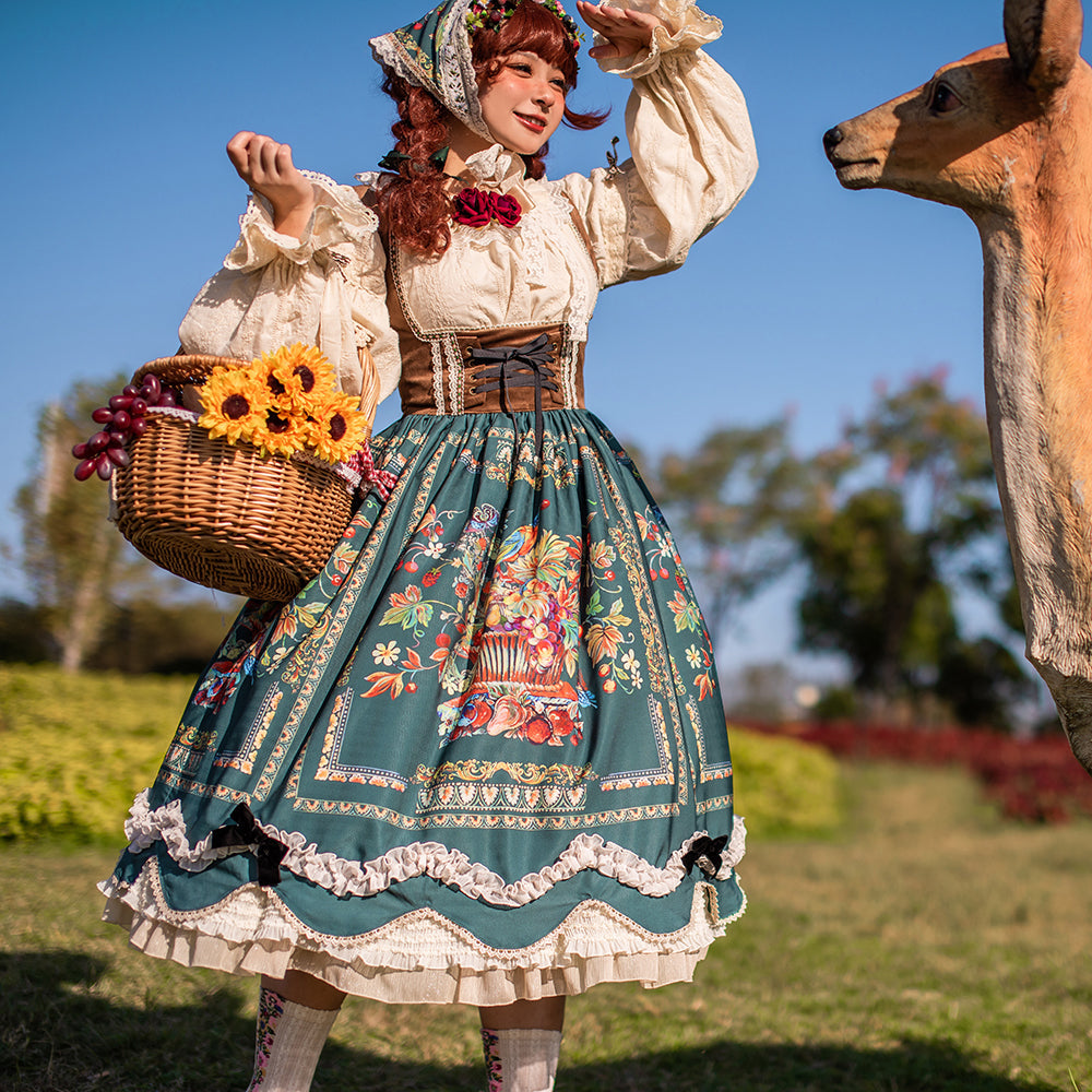 Rich Hymn - Lolita Bavarian Long Velvet JSK - image 1