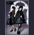 Night Traveler - Classic Gothic Lolita Dress with Stained Glass Window Print - image 38