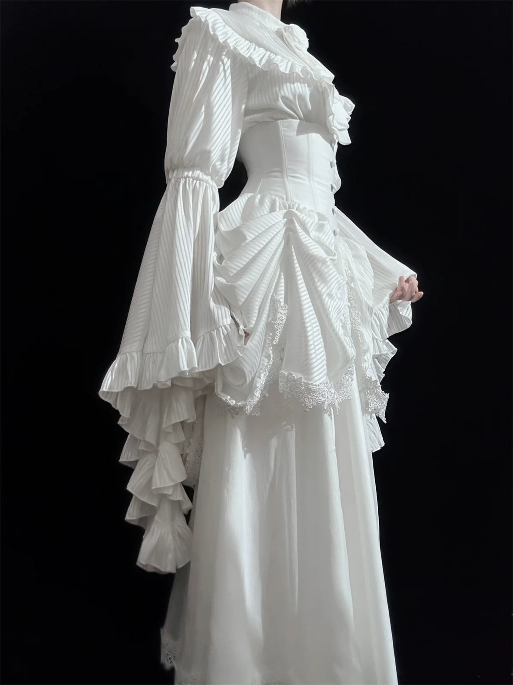 Dreaming Gothic Lolita Fishbone Long Skirt - image 25