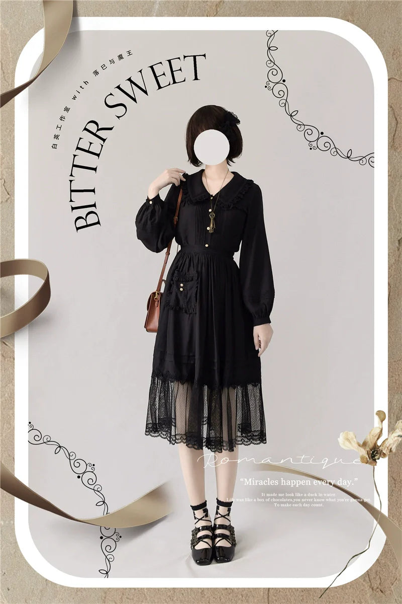 Elegant Lolita Shirt and Midi Skirt Options - image 9