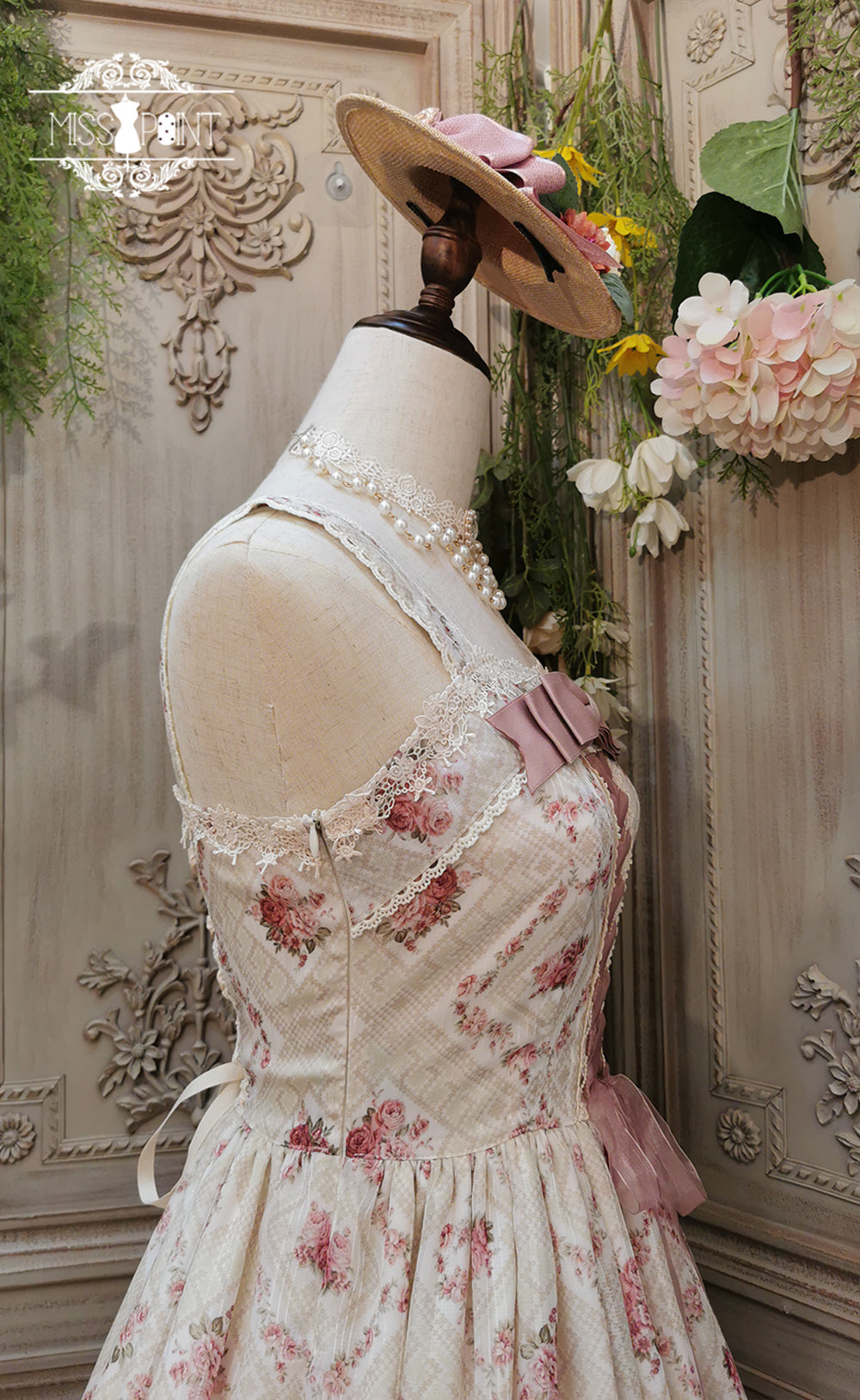 Woody Rose - Elegant Floral Lolita JSK Dress - image 24