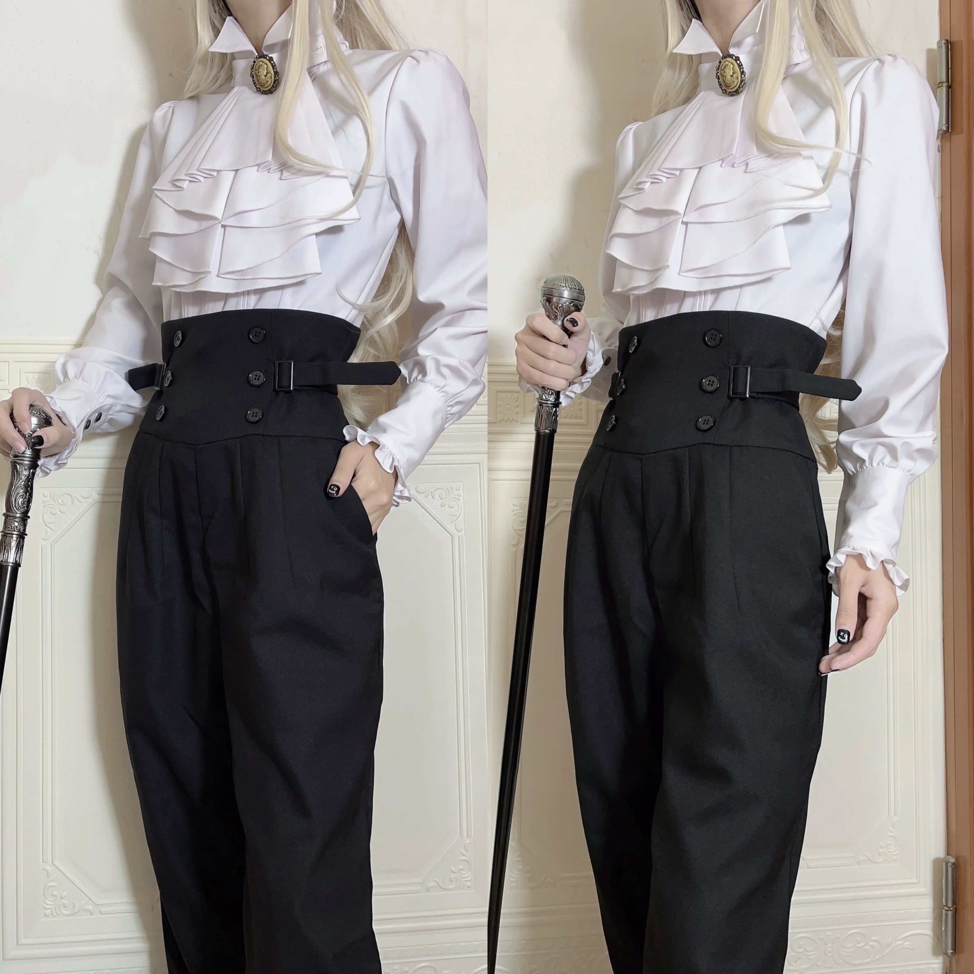 Raycey - Ouji Lolita Pants, Prince Lolita Trousers - image 7