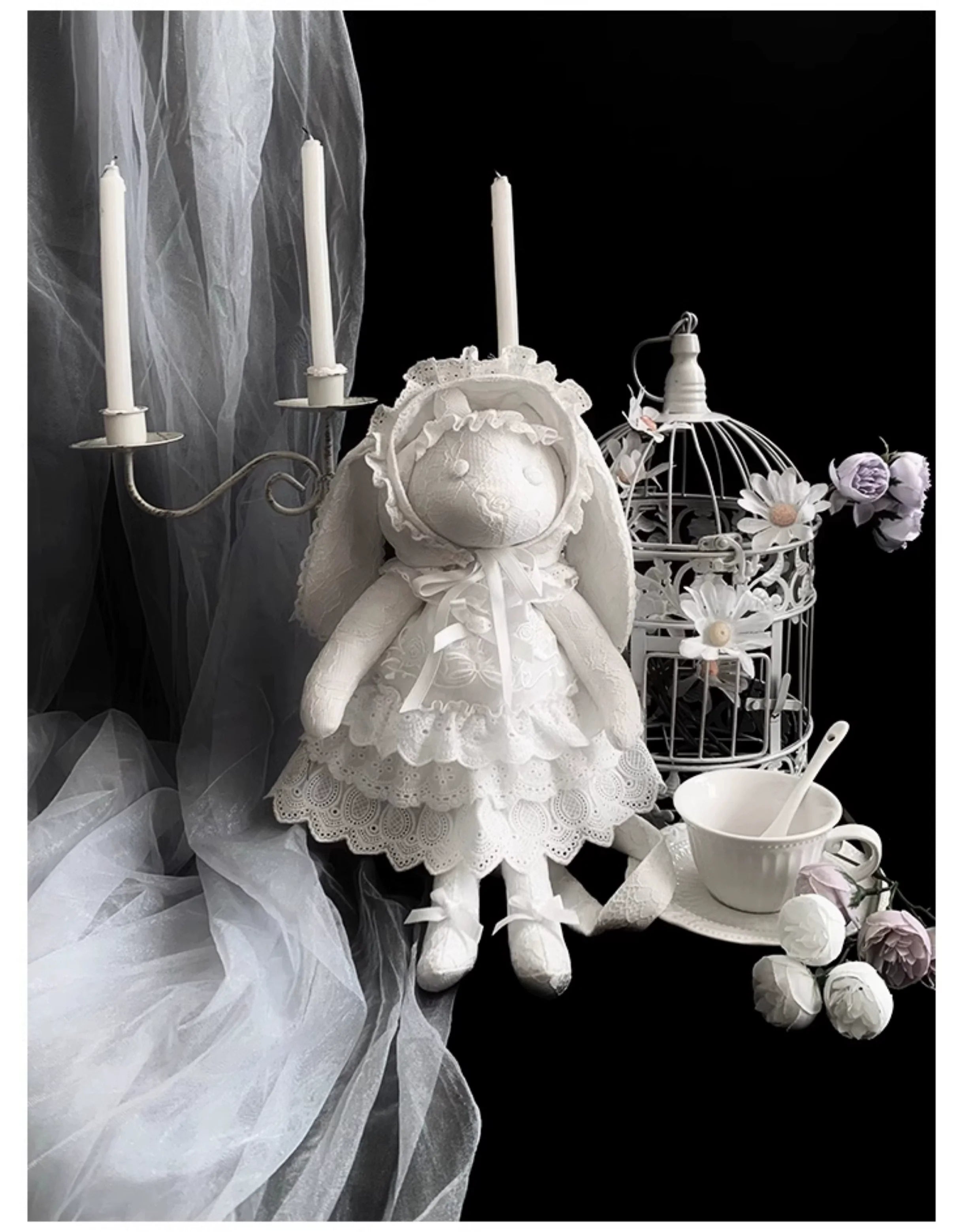 Puppet Box - Kawaii Lolita Bag Lamb Kitten Detachable Bag Dress Hat and Accessories - image 17