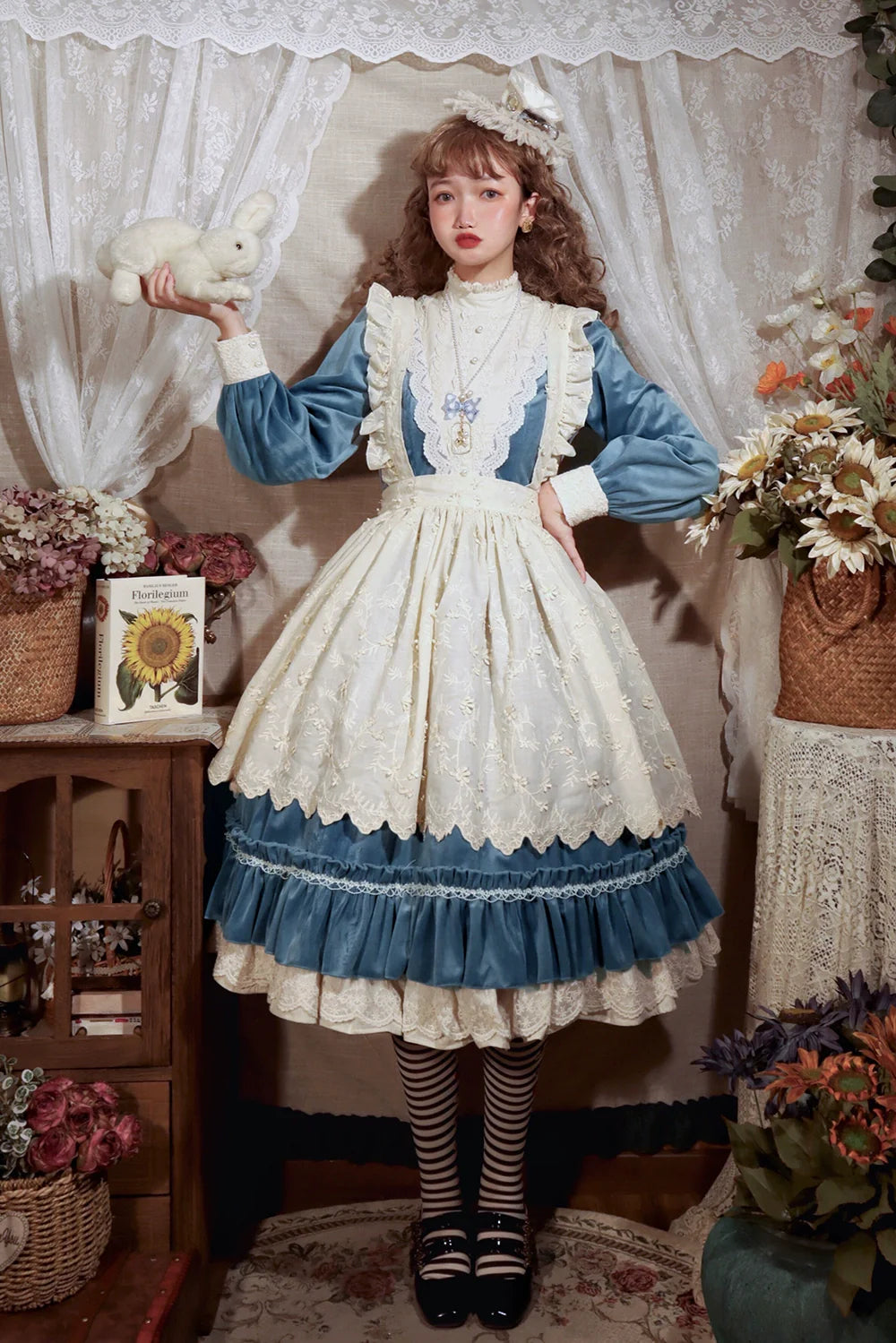 Vintage Elegant Velvet OP Dress - image 24