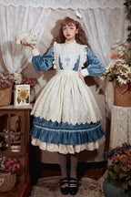 Vintage Elegant Velvet OP Dress - image 24