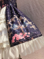 Peacock Cross - Printed Winter Classic Lolita JSK - image 5