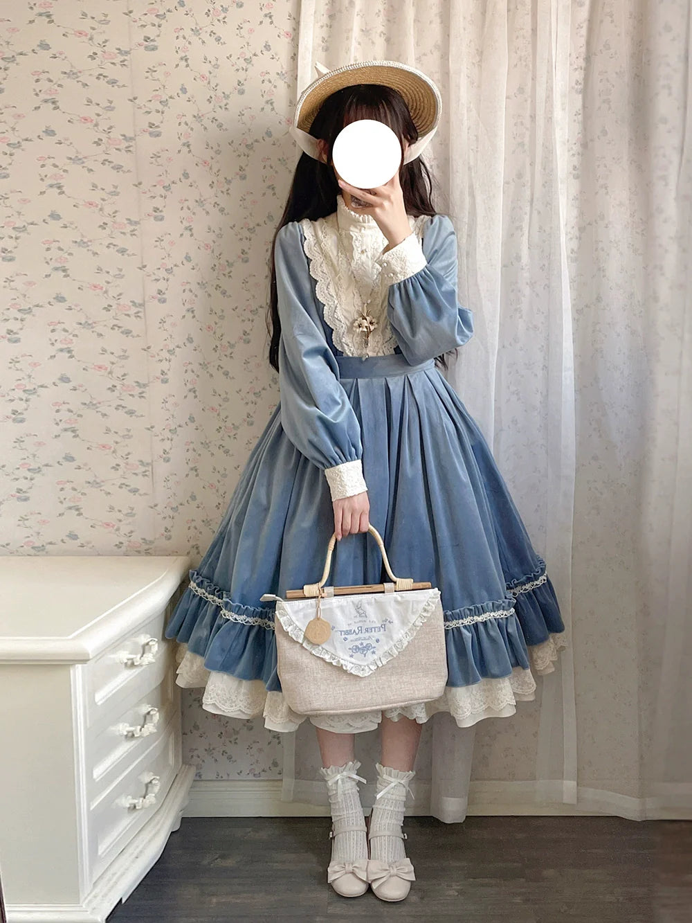 Vintage Elegant Velvet OP Dress - image 15