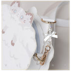 Printed Kawaii Cat Leather Shoulder Bag - image 13