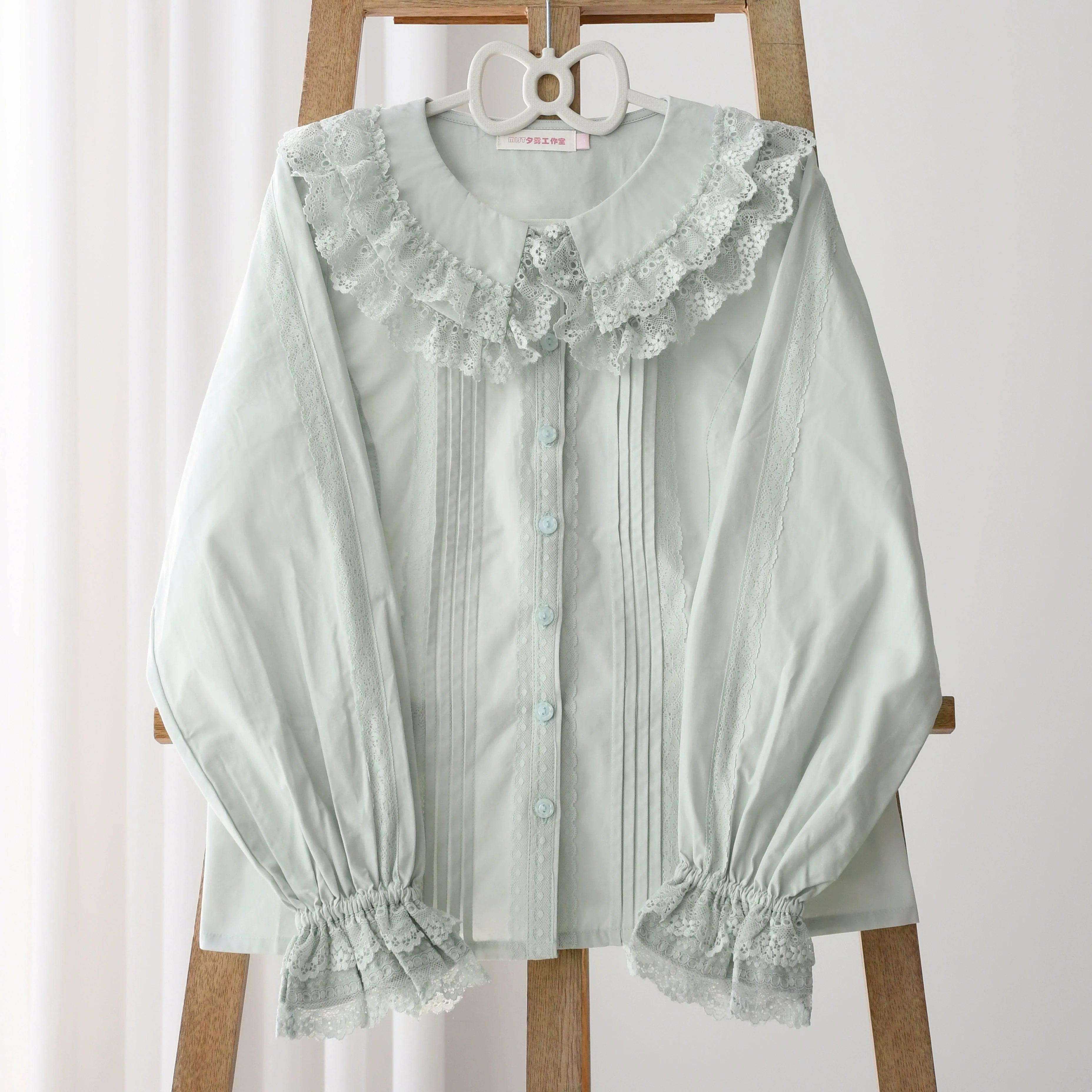 Hyde Garden - Daily Lolita Shirt Cotton Blouse Long Sleeves - image 13