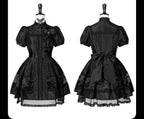Ghost Orchid - Gothic Lolita OP Dress, Embroidered Cross - image 40