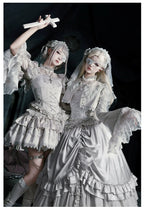 Humanoid Robot - Silver Gothic Lolita Mermaid Skirt Set - image 33