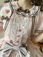 Dream Teahouse - Dessert Print Kawaii Lolita OP Dress Suit - image 11