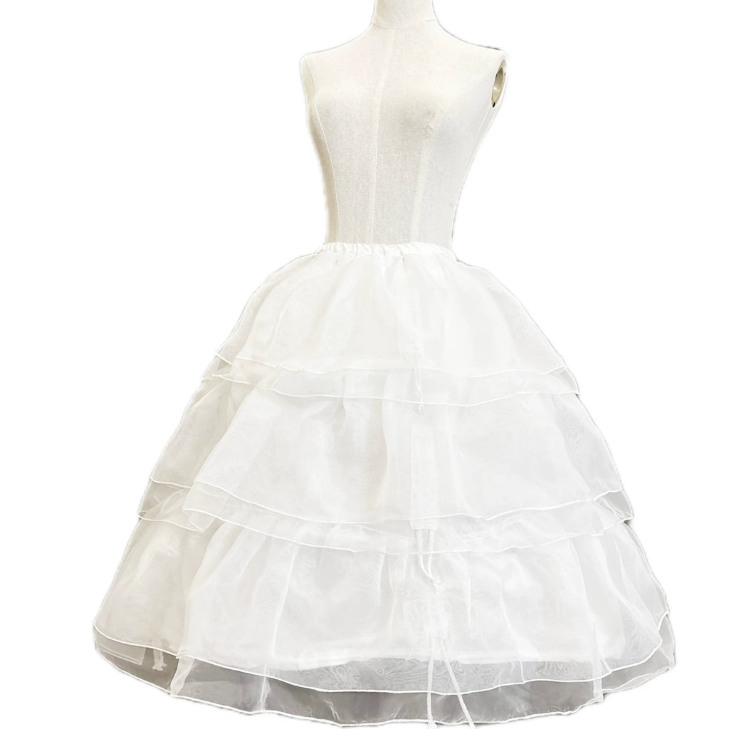 Lolita Petticoat White Plus Size Triple Layer Hoop Petticoat - image 5