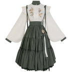 Sunflower Appointment - Oriental Classic Lolita Skirt and Blouse - image 7