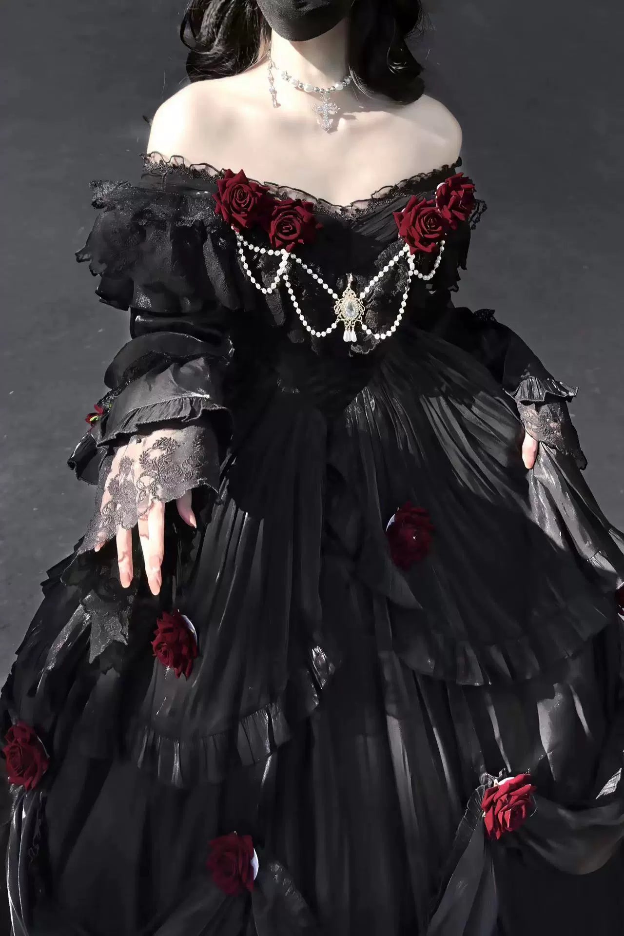 Tana Manor Classic Lolita OP Dress with Floral Decoration - image 17
