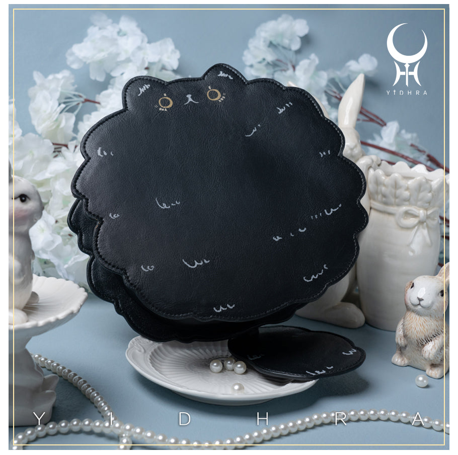 Printed Kawaii Cat Leather Shoulder Bag - image 15