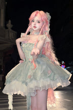 Floral Magician - Sweet Lolita Dress Floral Print Short Length JSK - image 4