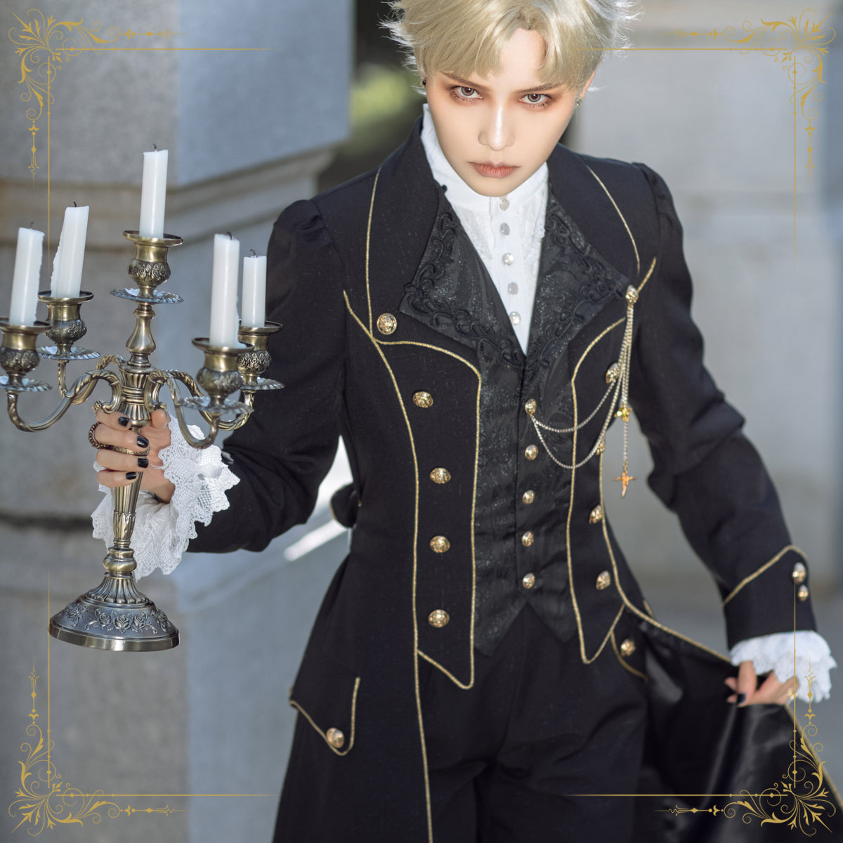 Forever Rose - Ouji Lolita Wind Coat - image 7
