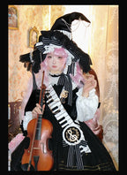 Black and White Sonata - Ouji Lolita Vest Suit and Vintage Lolita OP Dress - image 27