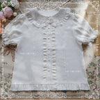 Sweet Short Sleeve Chiffon Lolita Blouse - image 11