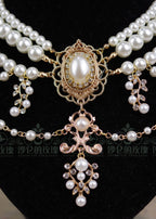 Baroque Layered Pearl Lolita Necklace - image 2