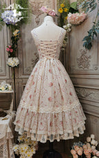 Woody Rose - Elegant Floral Lolita JSK Dress - image 25