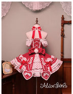 Old School Lolita Halter Neck OP Dress, Polka Dot Accent - image 57