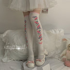 Autumn Sweet Lolita Cotton Thigh-high Socks - image 3