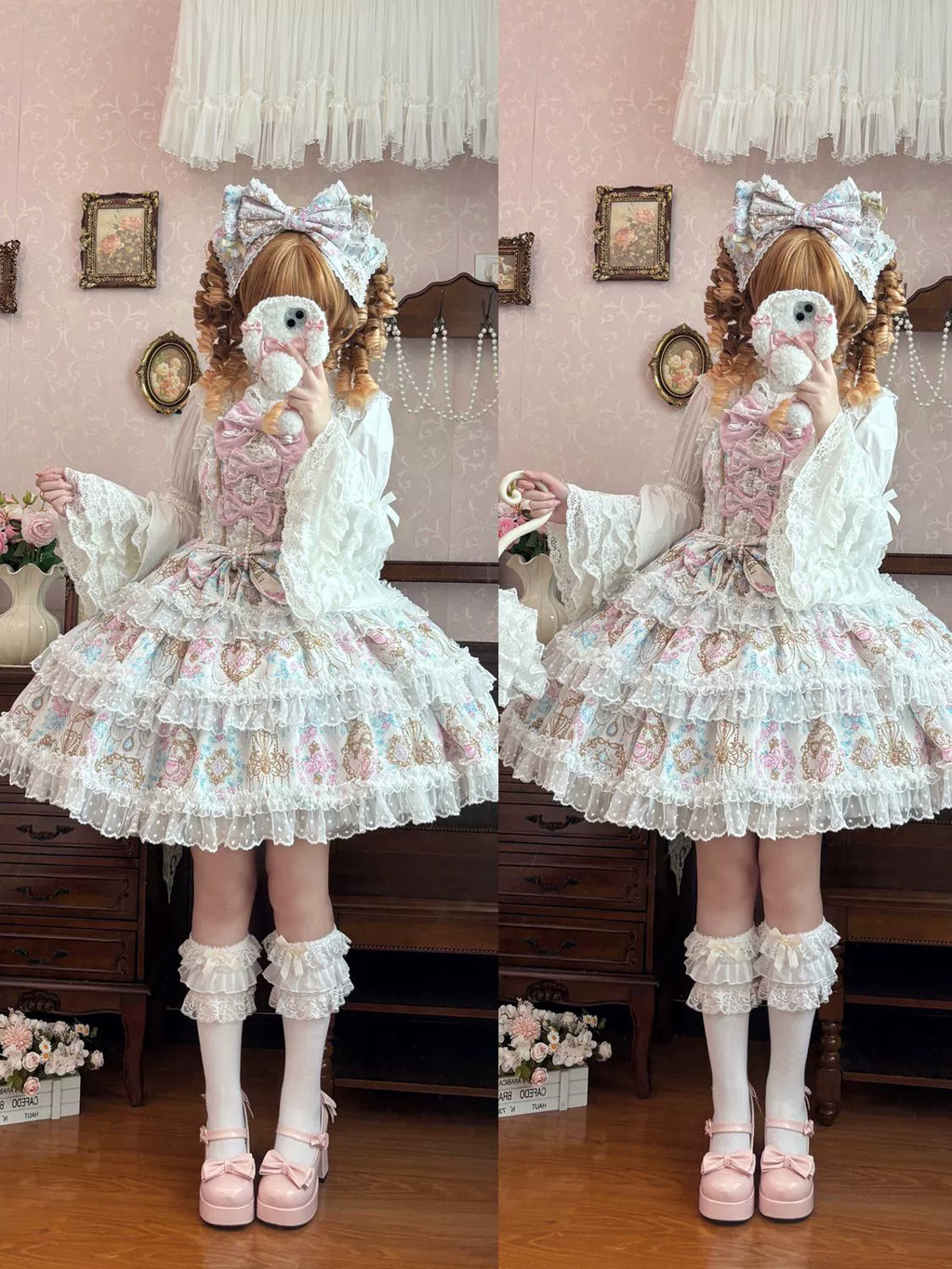 Candelabra Ode - Doll-like Sweet Lolita JSK Dress, Side Zipper - image 17