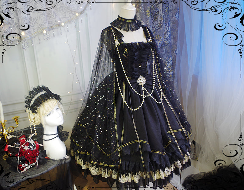 Fate Quartet Gothic Bridal Lolita JSK Dress - image 18
