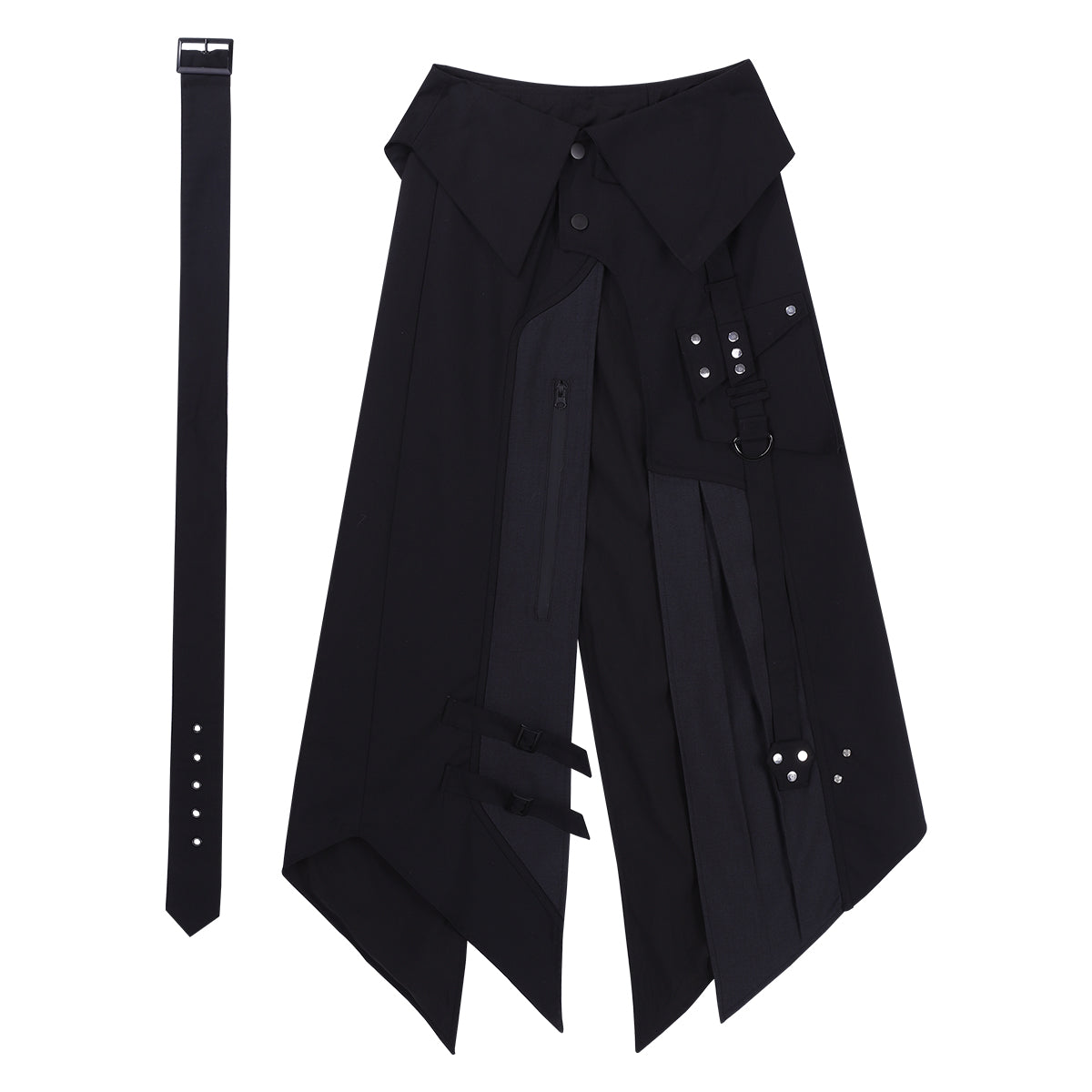 Nightblade Black Ouji Lolita Apron Pants Suit - image 21