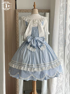 Vintage Petal Rabbit - Cotton Old School Lolita JSK Dress, Petal-Shaped Hem - image 56