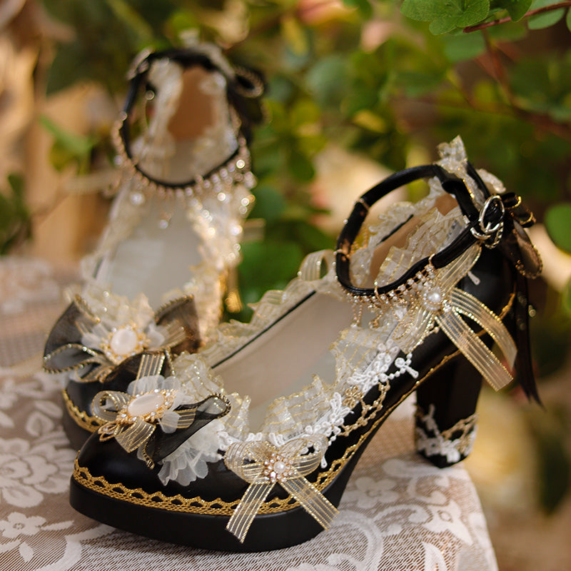 Handmade Luxuriant Tea Party Lolita Shoes - image 9