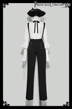 Xuan Yin - Vintage Ouji Lolita White Shirt & Black Pants - image 7