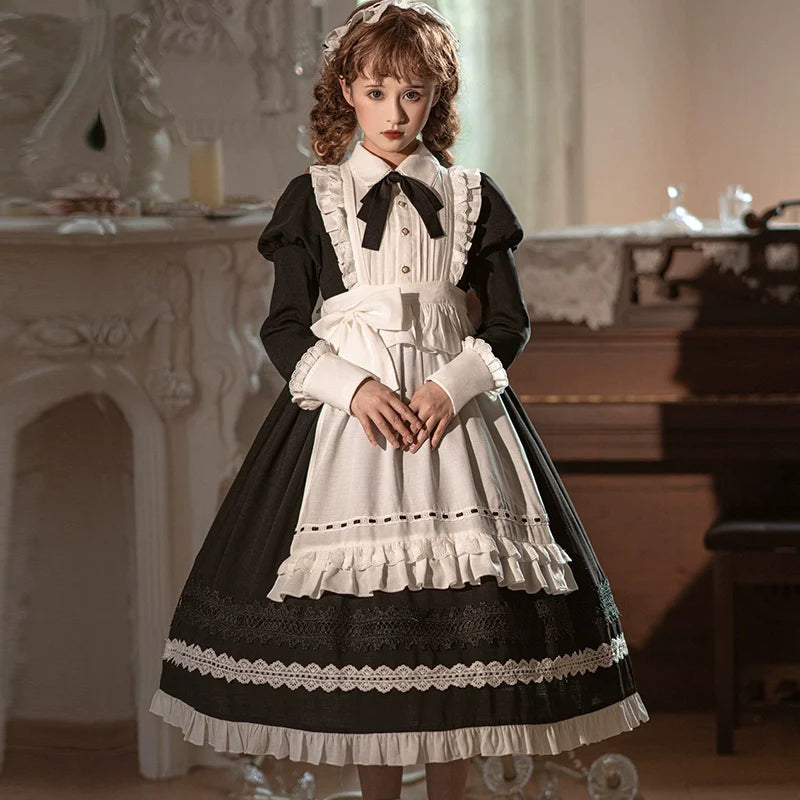 Halloween Gothic Lolita OP Maid Lolita Dress Elegant Lolita OP - image 3
