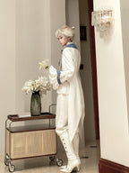 Lunar Paladin - Embroidered Ouji Lolita Tailcoat Set - image 2