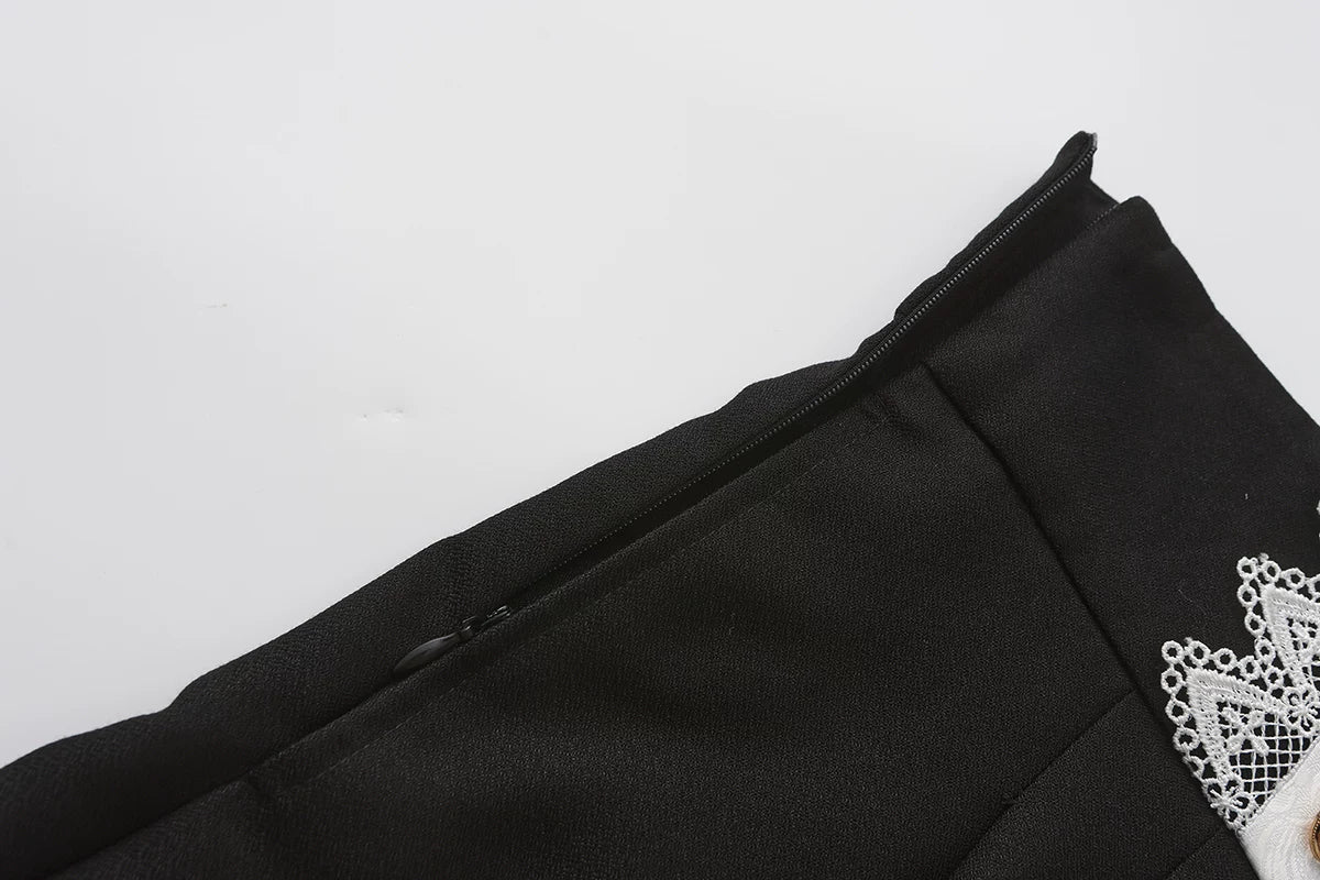 Immortal Fatima's Secret - Ouji Lolita Shorts, Black & Vintage Prince Style - image 6