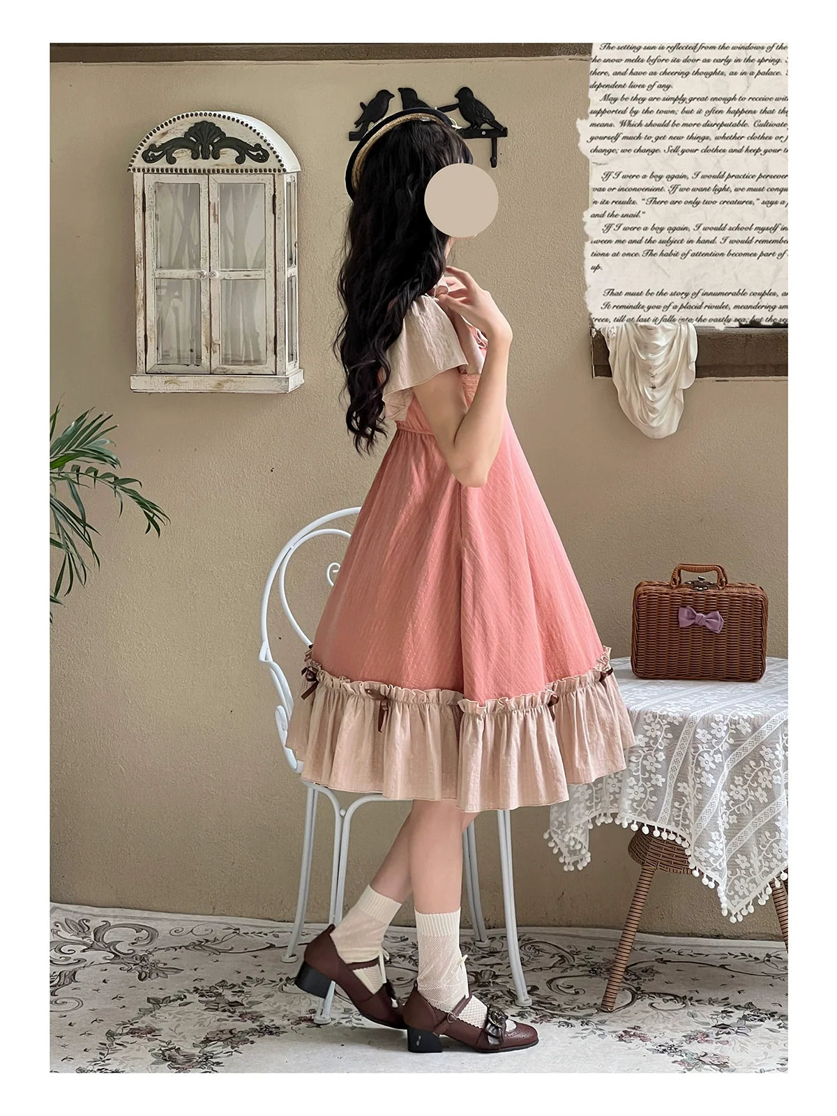 Cotton Plus Size Lolita OP Dress with Pockets - image 8