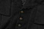 Sea of Hope - Ouji Lolita Long Coat, Detachable Cape - image 6